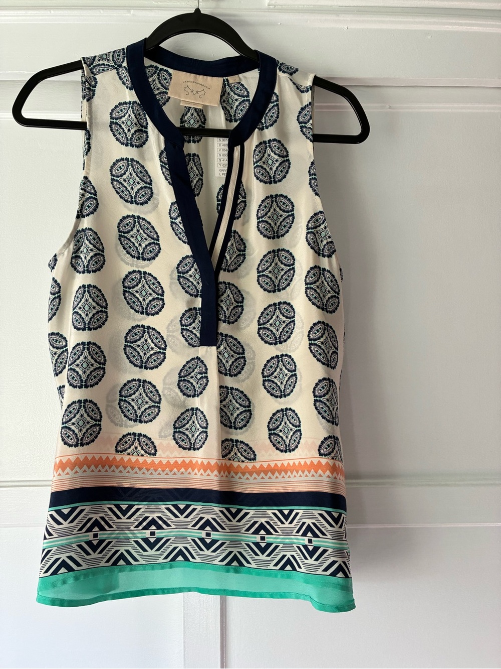 NWT Vanessa Virginia Anthropologie Finn Silk Tank Top